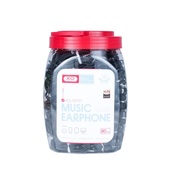 XO S�uchawki przewodowe EP31 jack 3,5mm dokana�owe czarne zestaw 80szt do SAMSUNG ZV50