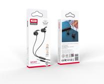 XO s�uchawki przewodowe EP65 jack 3,5 mm dokana�owe czarne do SAMSUNG ZV50