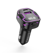 XO transmiter FM BCC12 Bluetooth MP3 adowarka samochodowa 3,1A czarna