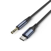 Yesido Kabel Audio YAU36 Type-C - 3.5mm Aux Male, 1m, BLACK / CZARNY do SAMSUNG ZV50