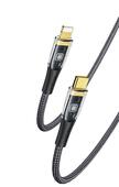 Yesido Kabel CA101 PD 20W Type-C/Lightning 1.2m PVC 3A, BLACK / CZARNY do SAMSUNG ZV50