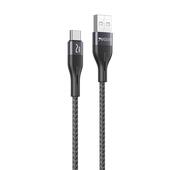 Yesido Kabel CA121 18W USB-Type-C 1m 2A, BLACK / CZARNY do SAMSUNG ZV50