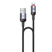 Yesido Kabel CA129L 12W USB-Lightning 1.2m 2A, BLACK / CZARNY do SAMSUNG ZV50