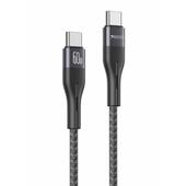 Yesido Kabel CA156 PD 60W Type-C/Type-C 1m 3A, BLACK / CZARNY do SAMSUNG ZV50