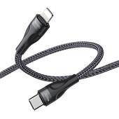Yesido Kabel CA82 12W Type-C/Lightning 30cm 2.4A, BLACK / CZARNY do SAMSUNG ZV50