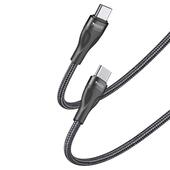 Yesido Kabel CA83 PD 45W Type-C/Type-C 30cm 3A, BLACK / CZARNY do SAMSUNG ZV50