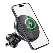 Yesido magnetyczny Uchwyt Samochodowy C190 do Kratki, MagSafe Wireless 15W, CZARNY do SAMSUNG ZV50