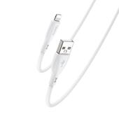 Yesido Silikonowy Kabel CA119 12W USB-Lightning 1m 2.4A, WHITE / BIA�Y do SAMSUNG ZV50