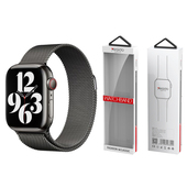 Yesido WB22 magnetyczny Pasek Apple Watch ze Stali Nierdzewnej 42/44/45/49 CZARNY do SAMSUNG ZV50