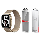 Yesido WB22 magnetyczny Pasek Apple Watch ze Stali Nierdzewnej 42/44/45/49 GOLD/Z�OTY do SAMSUNG ZV50