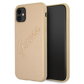  z�ote hard case Saffiano Vintage Script do Apple iPhone 11