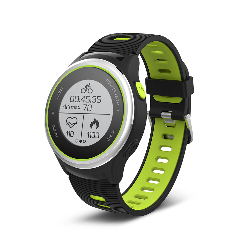 Smartwatch Forever TripleX GPS SW-600 czarno srebrno zielony / 2