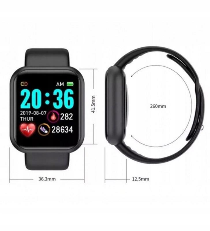 Smartwatch L18 BLACK / CZARNY / 2