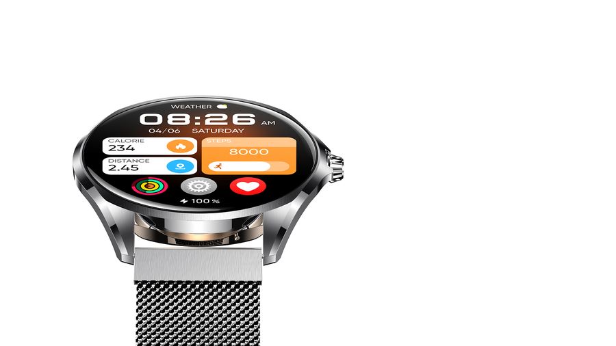 SMARTWATCH REMAX WATCH21 ULTRA THIN STAINLESS STEEL/BLACK / 2