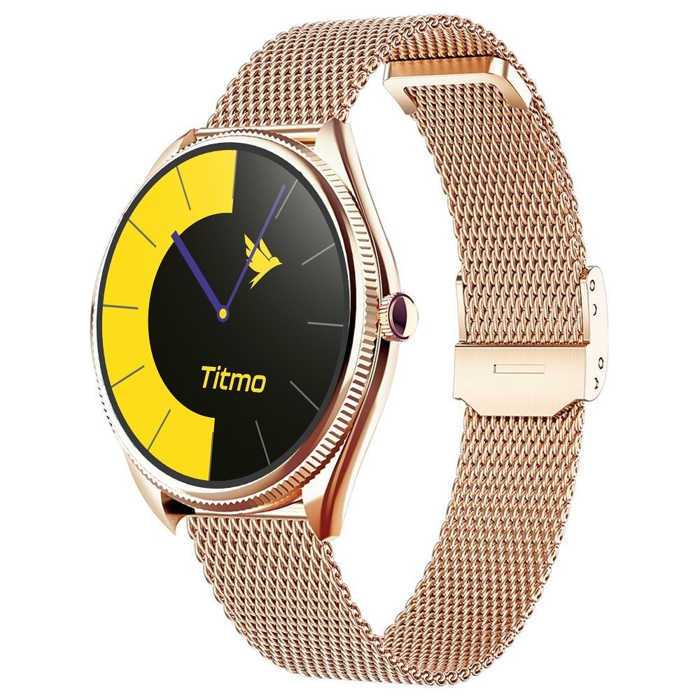 Smartwatch Titmo O-170 AMOLED IP68 pasek stal szlachetna z�oty Samsung Galaxy M23 5G