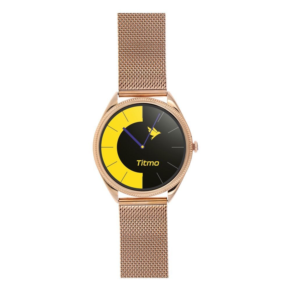 Smartwatch Titmo O-170 AMOLED IP68 pasek stal szlachetna z�oty Samsung Galaxy M23 5G / 4