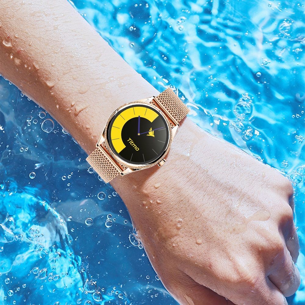 Smartwatch Titmo O-170 AMOLED IP68 pasek stal szlachetna z�oty Samsung Galaxy M23 5G / 8