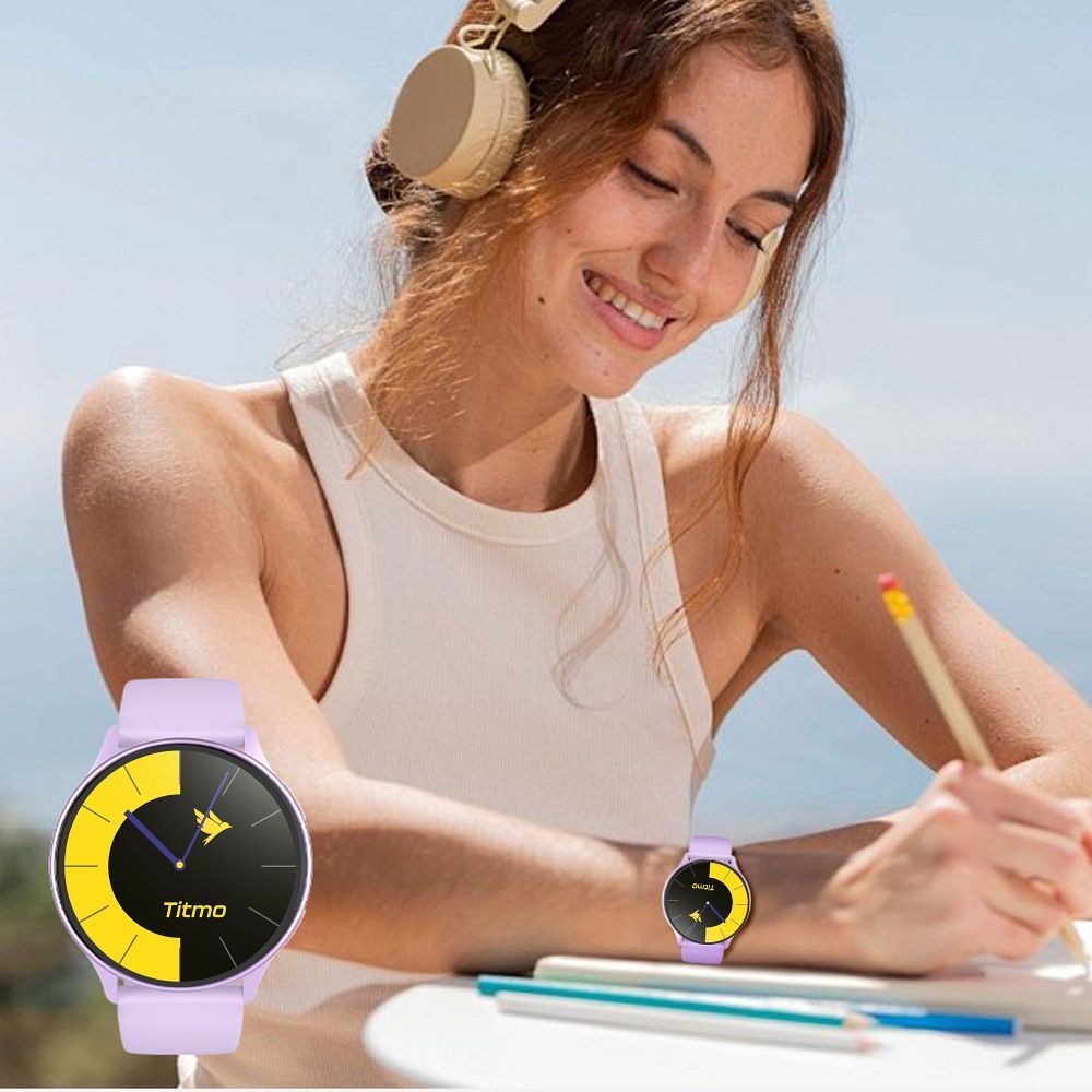 Smartwatch Titmo O-200 AMOLED GPS IP68 lawendowy Samsung Galaxy M23 5G / 7
