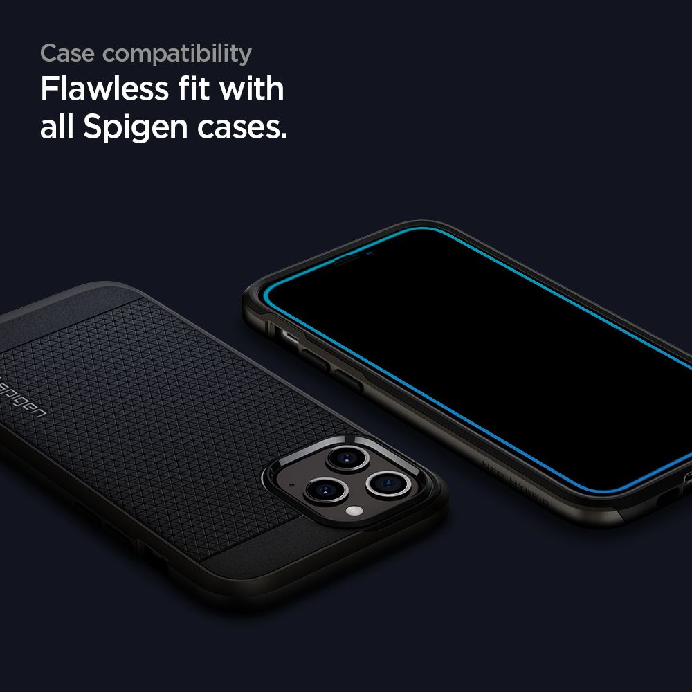 Spigen Alm Glass Fc 2-pack Czarne Apple iPhone 12 Pro Max / 4