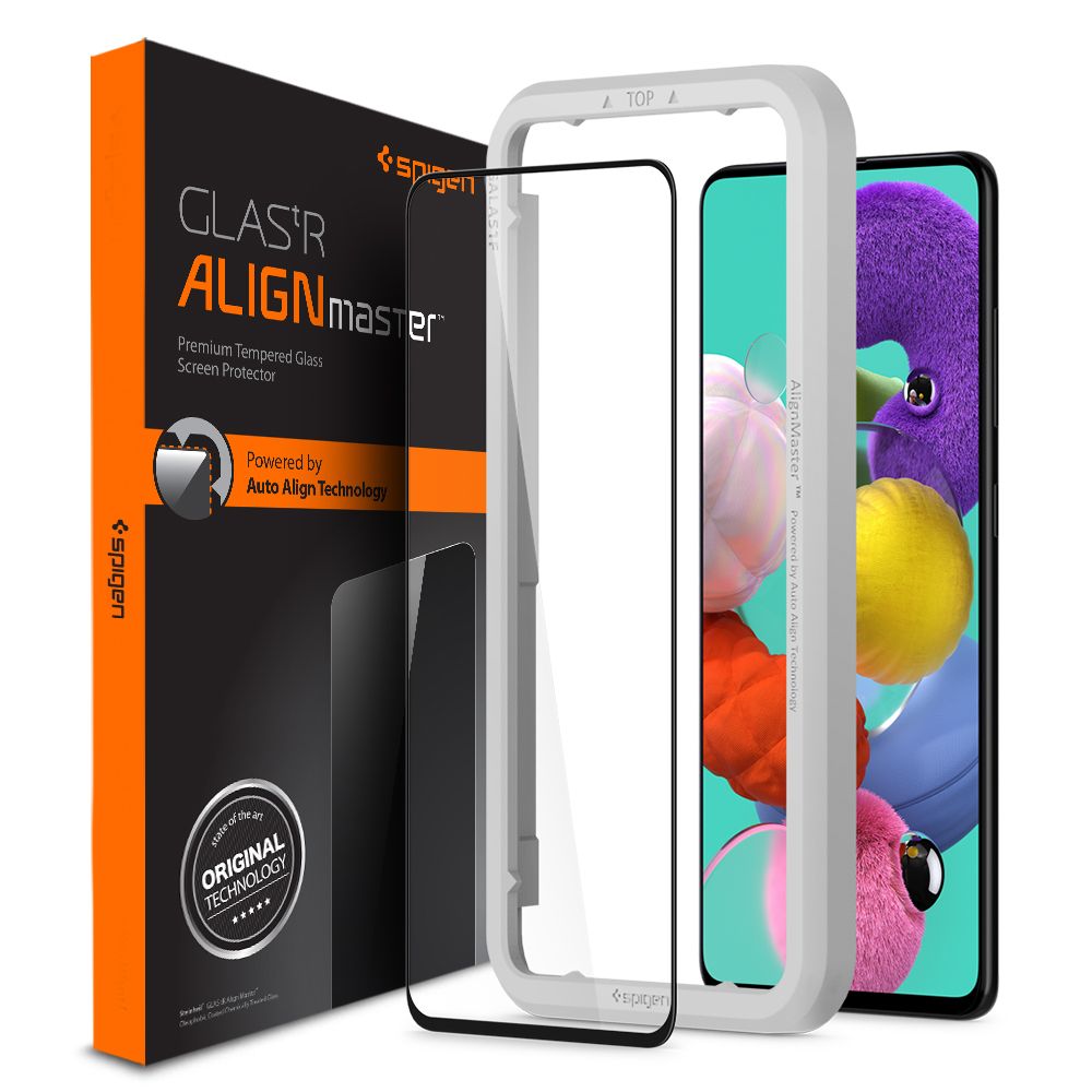 Spigen Alm Glass Fc Czarne Samsung Galaxy A51