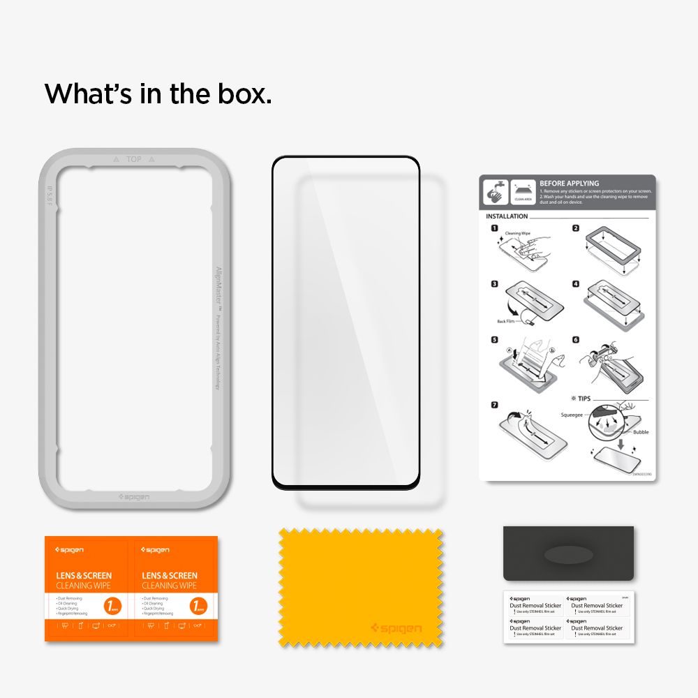 Spigen Alm Glass Fc Czarne Samsung Galaxy A51 / 7