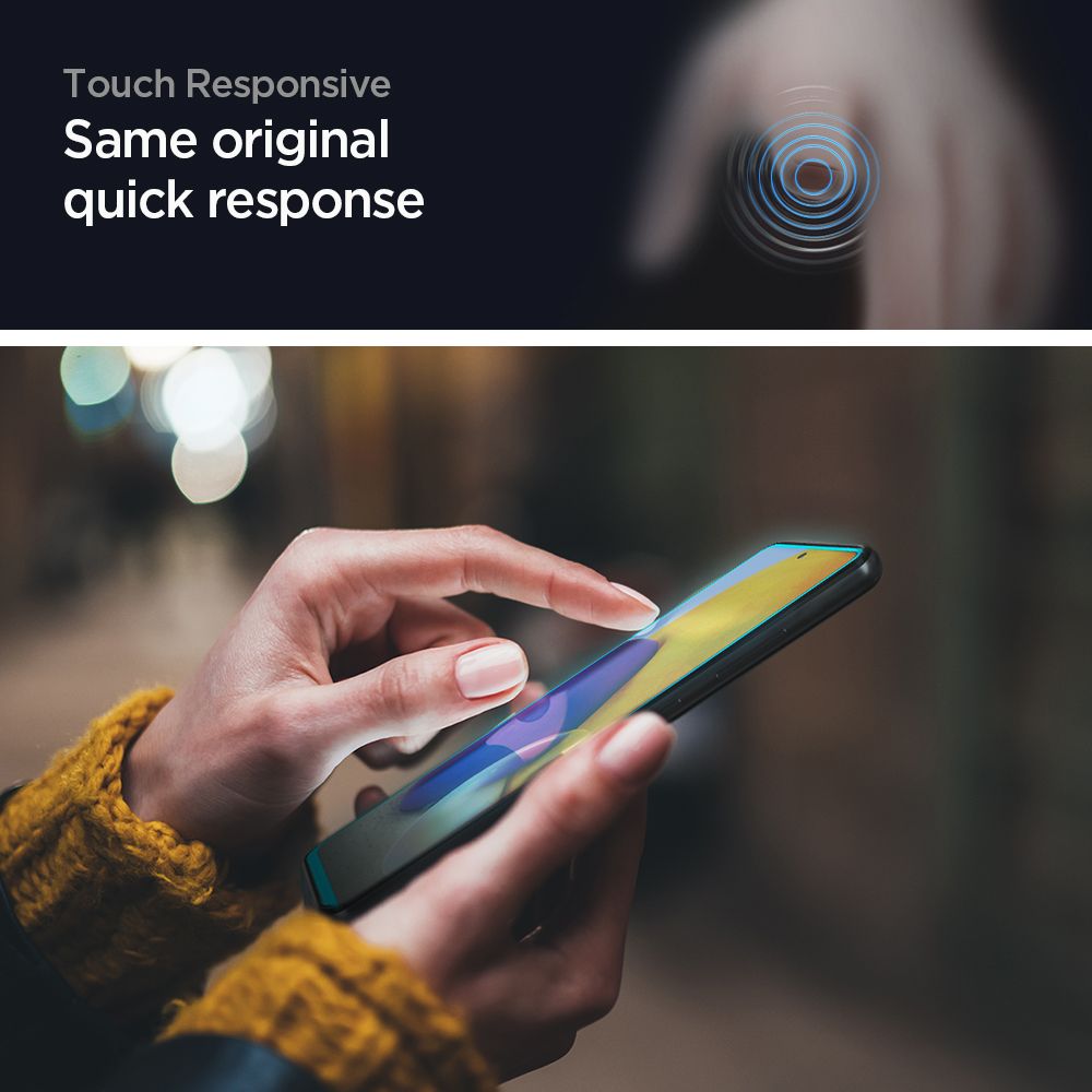 Spigen Alm Glass Fc czarne Samsung A72 / 5