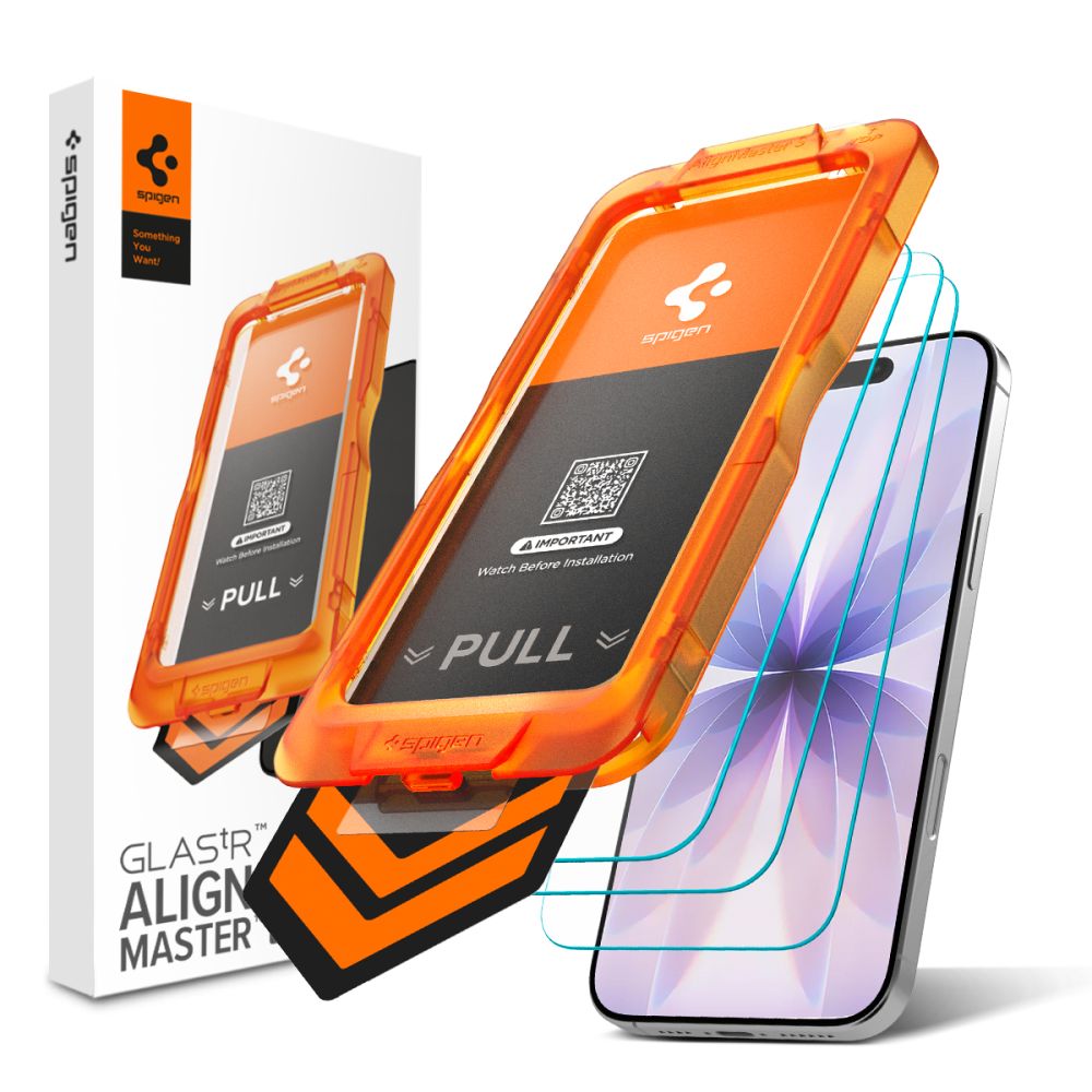 Spigen Alm Glas.tr Slim 3-pack prze�roczyste Apple iPhone 17