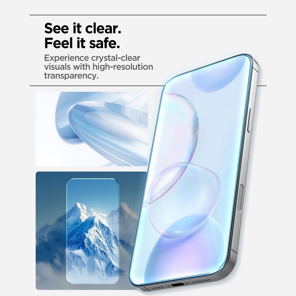 Spigen Alm Glas.tr Slim 3-pack prze�roczyste Apple iPhone 17 / 12