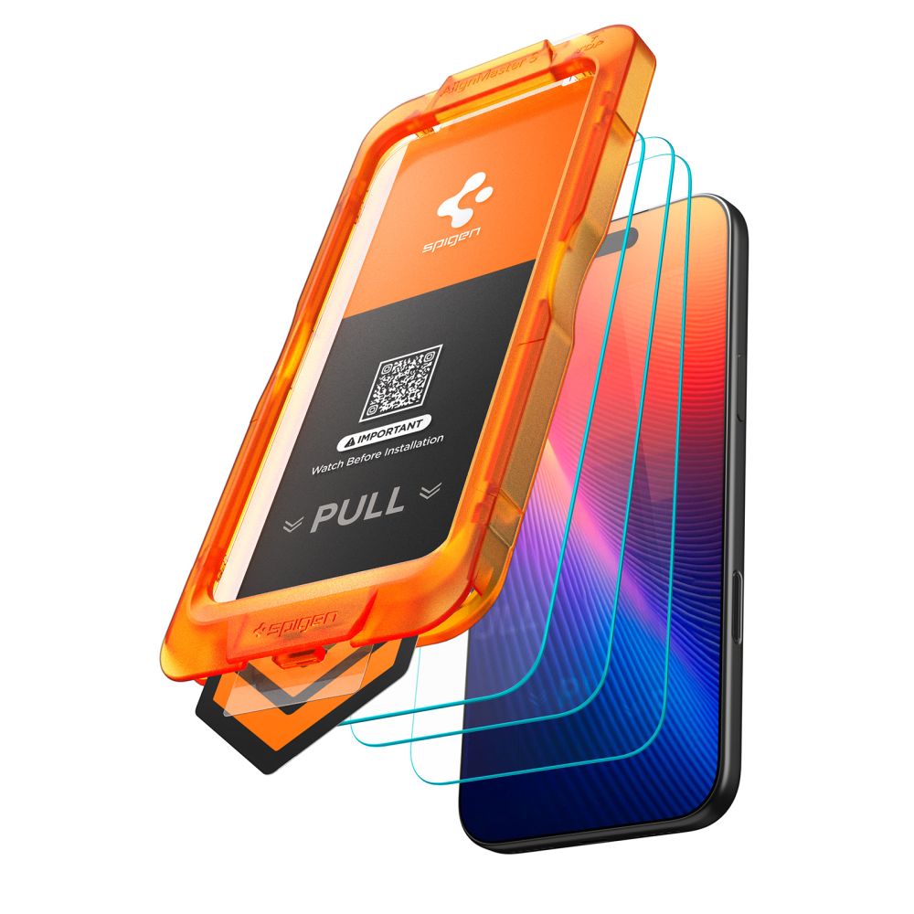 Spigen Alm Glas.tr Slim 3-pack prze�roczyste Apple iPhone 17 / 2