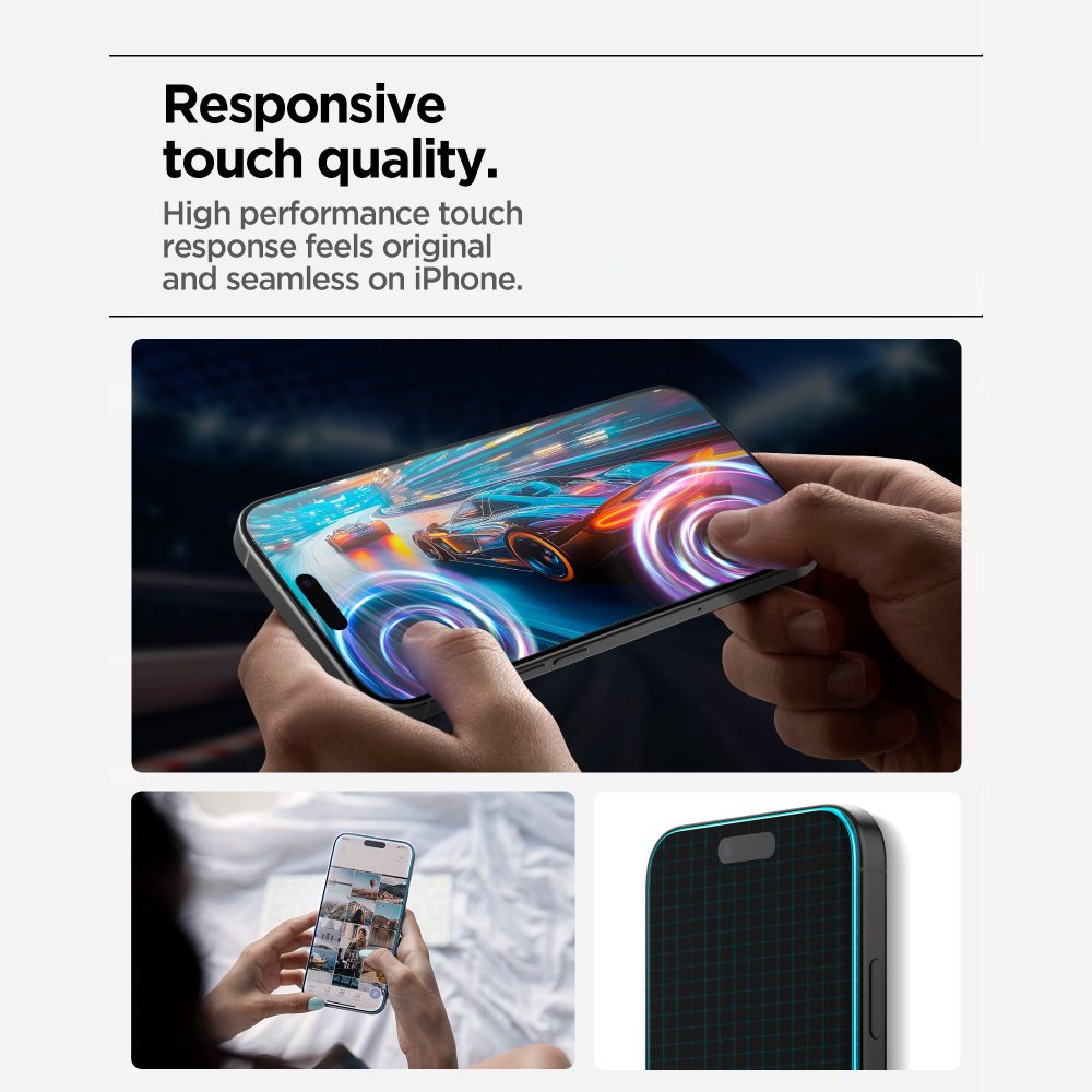 Spigen Alm Glas.tr Slim 3-pack prze�roczyste Apple iPhone 17 Pro / 10
