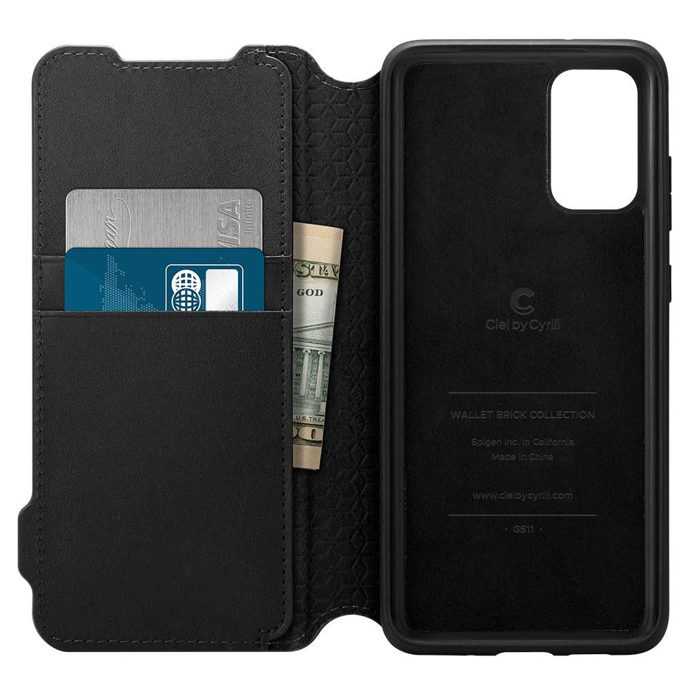 Spigen Ciel Wallet Brick Galaxy S20+ Plus Czarne Samsung Galaxy S20 Plus / 2