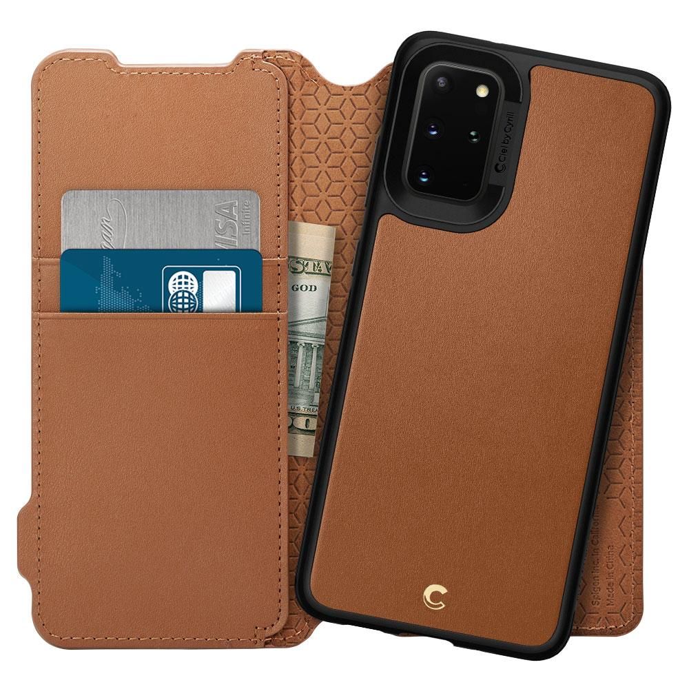 Spigen Ciel Wallet Brick Galaxy S20+ Plus Br�zowe Samsung Galaxy S20 Plus