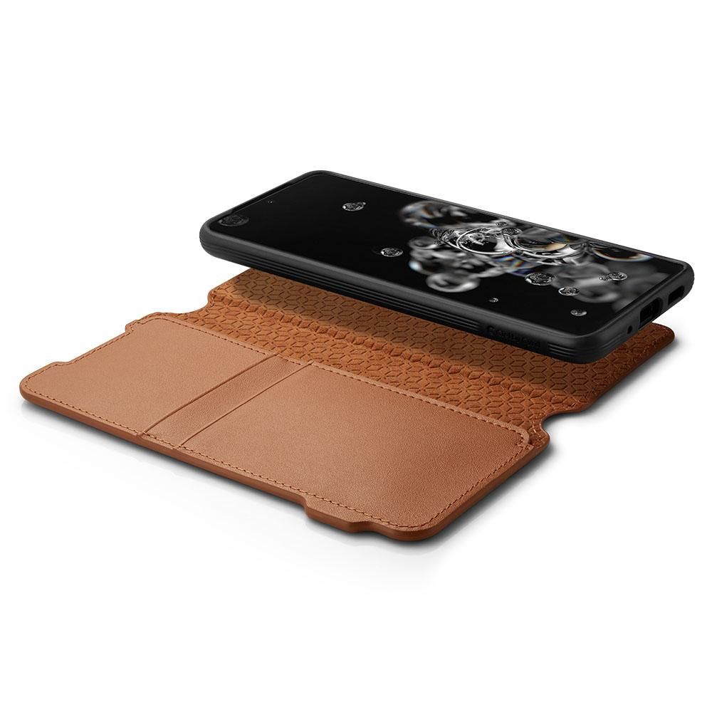 Spigen Ciel Wallet Brick Galaxy S20 Ultra Br�zowe Samsung S20 Ultra / 7