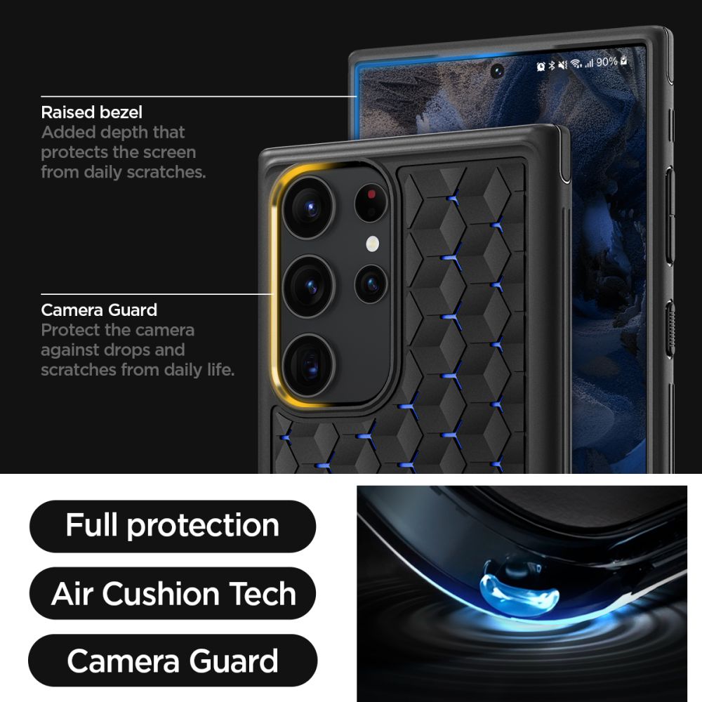 Spigen Cryo Armor czarny Samsung Galaxy S23 Ultra / 10