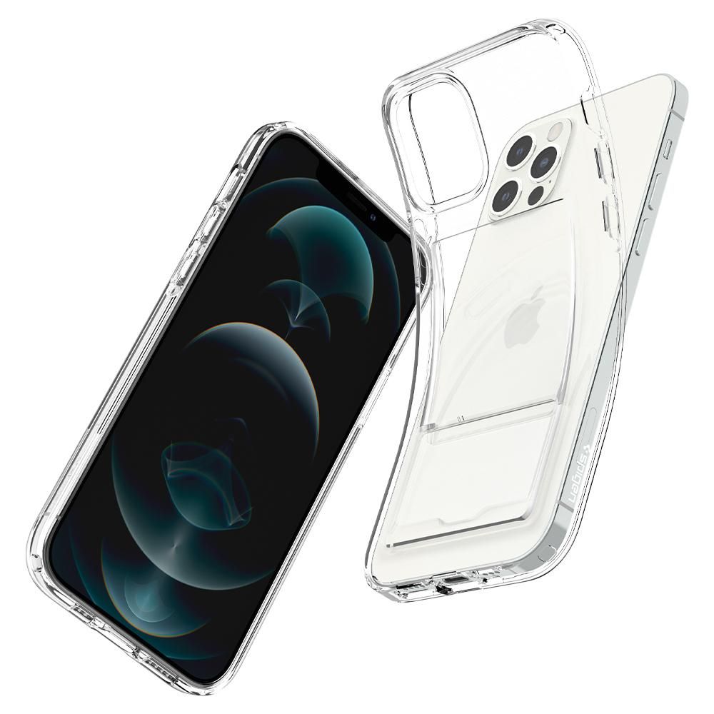 Spigen Crystal Slot Crystal przeźroczyste Apple iPhone 12 Pro / 9 Spigen Crystal Slot Crystal przeźroczyste Apple iPhone 12 Pro / 9