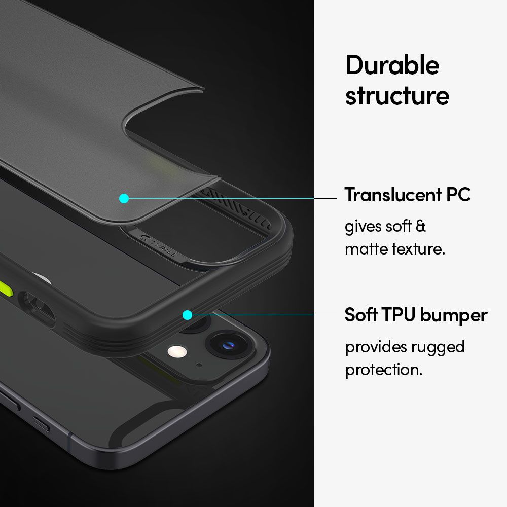 Spigen Cyrill Color Brick Czarne Apple iPhone 12 Mini / 10