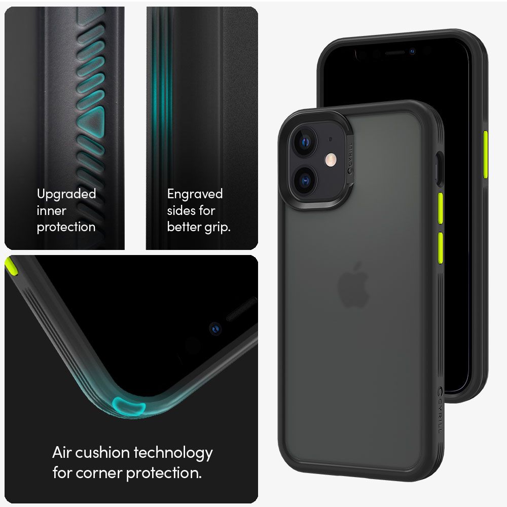 Spigen Cyrill Color Brick Czarne Apple iPhone 12 Mini / 12