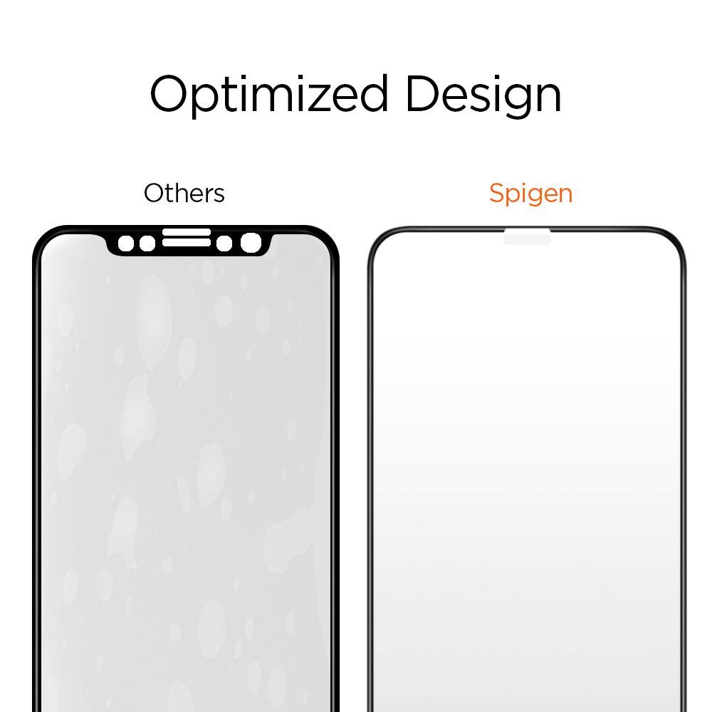 Spigen Glass FC 2-pack Czarne Apple iPhone 11 Pro / 10