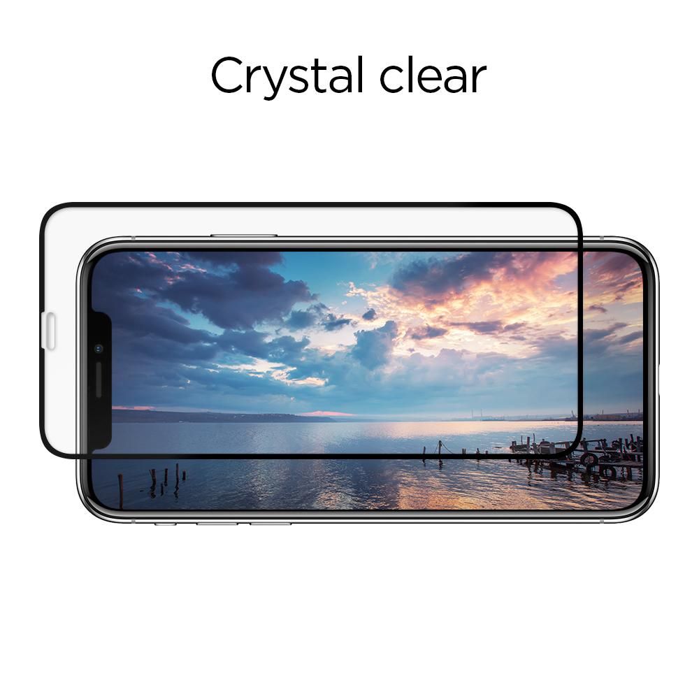 Spigen Glass FC 2-pack Czarne Apple iPhone 11 Pro / 3