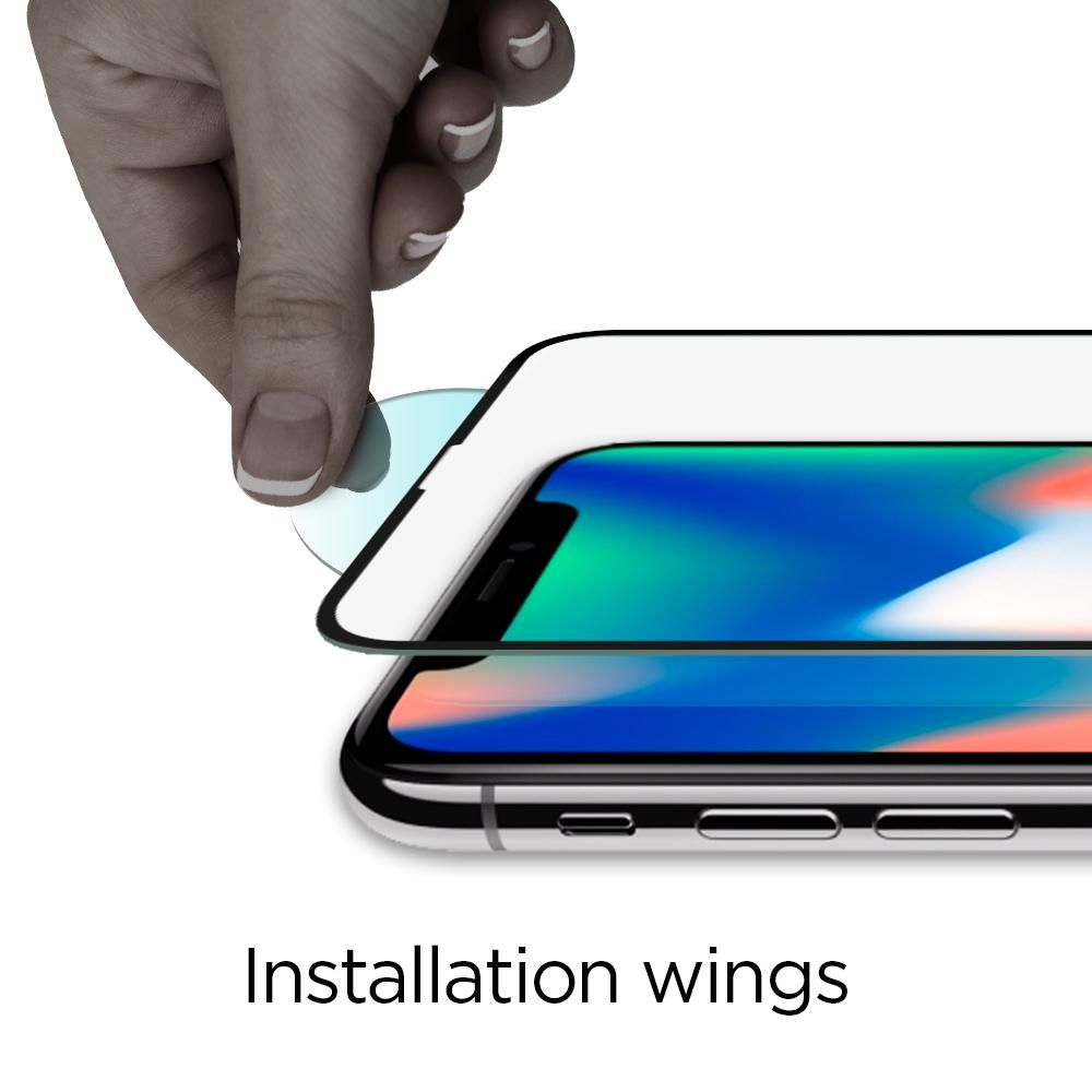 Spigen Glass FC 2-pack Czarne Apple iPhone 11 Pro / 5