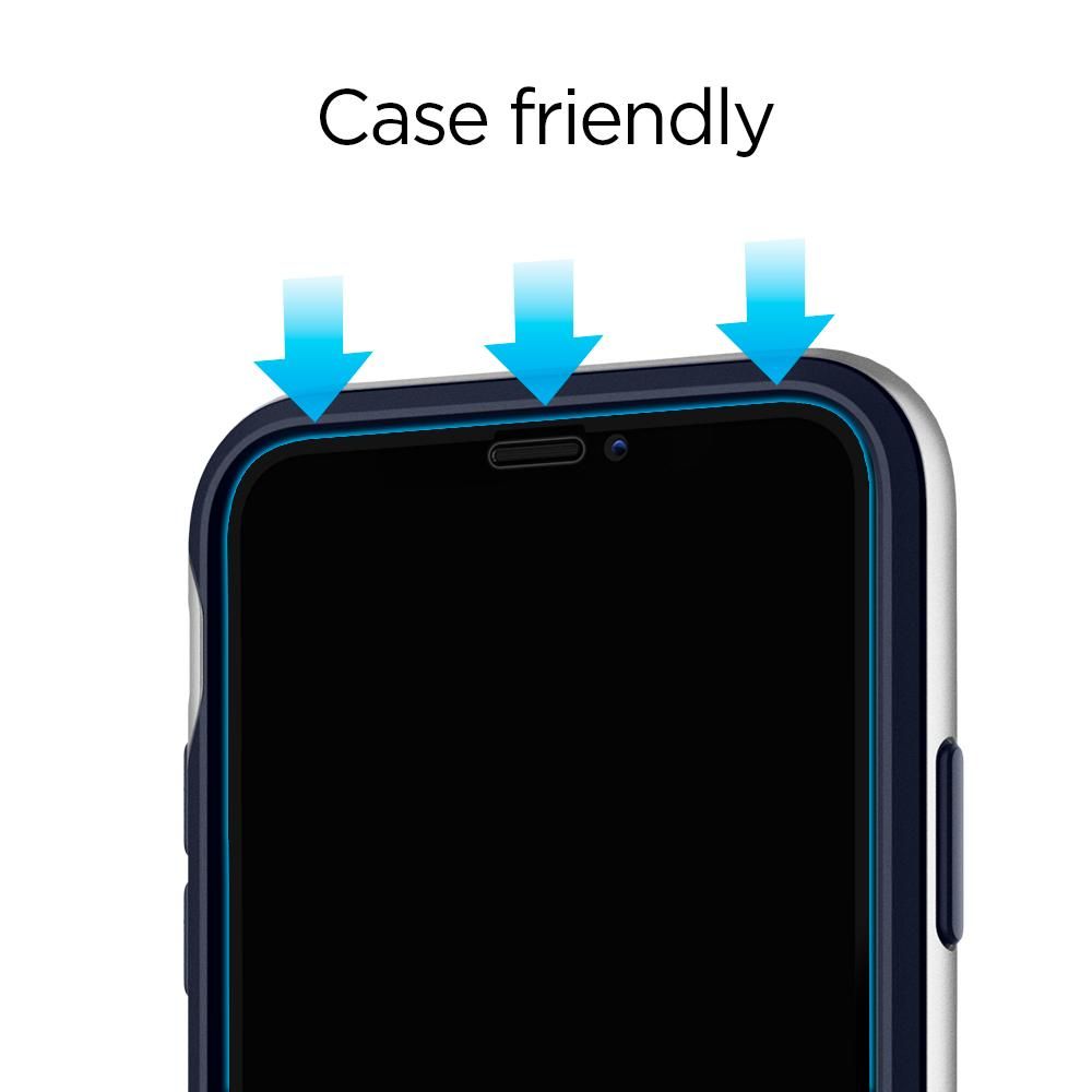 Spigen Glass FC 2-pack Czarne Apple iPhone 11 Pro / 7