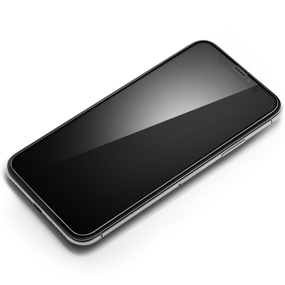 Spigen Glass FC Czarne Apple iPhone X / 8
