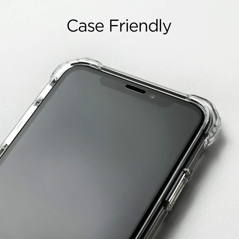 Spigen Glass FC Czarne Apple iPhone XS Max / 2
