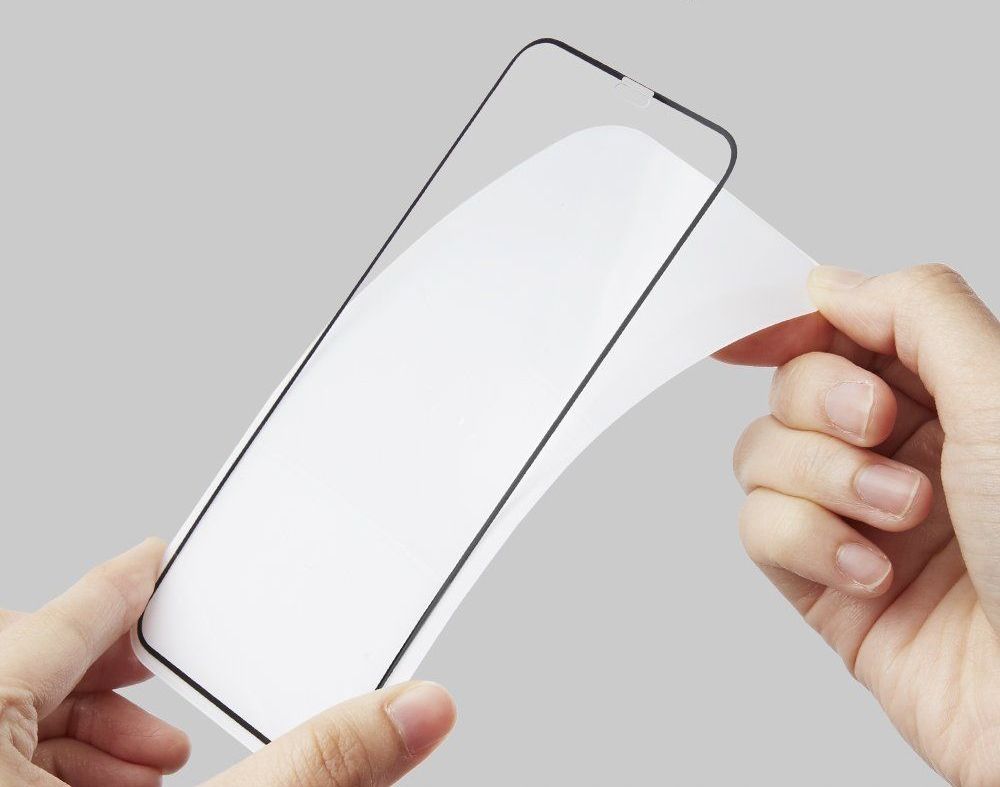 Spigen Glass FC Czarne Apple iPhone XR / 7