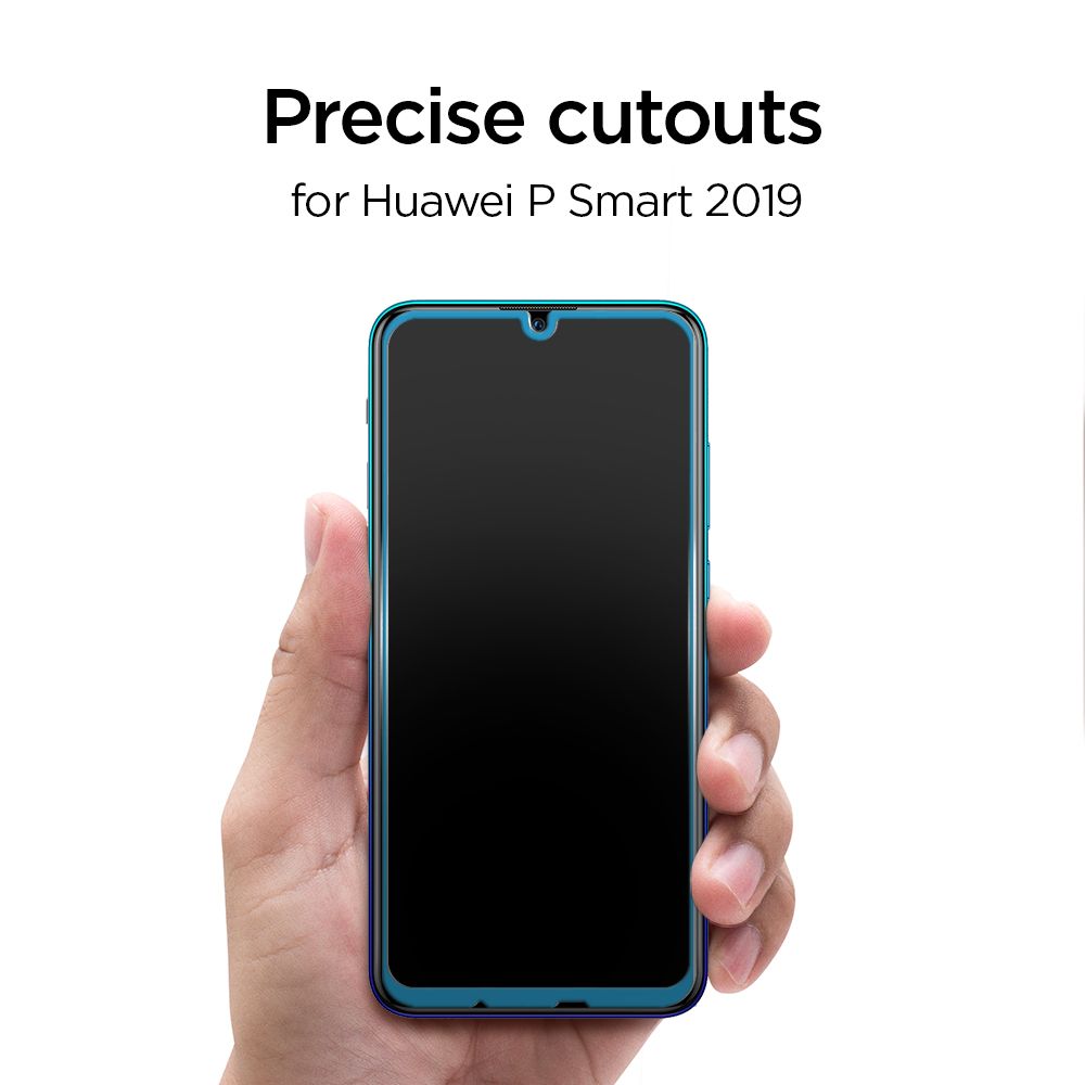 Spigen Glass FC Czarne Huawei P Smart 2019 / 4