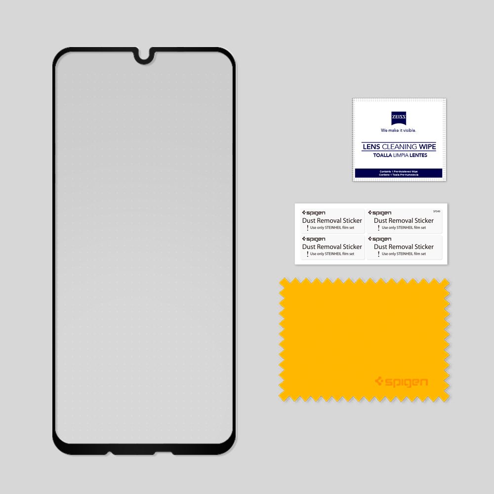 Spigen Glass FC Czarne Huawei P Smart 2019 / 7