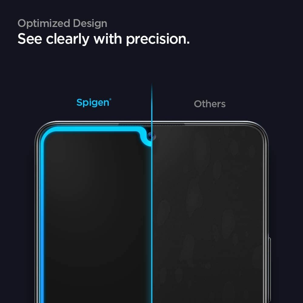 Spigen Glass FC czarne Samsung Galaxy A42 5G / 3
