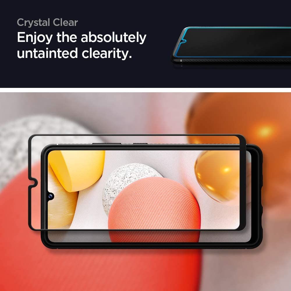 Spigen Glass FC czarne Samsung Galaxy A42 5G / 6