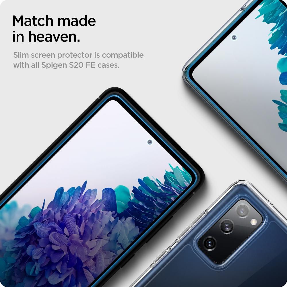 Spigen Glass FC Czarne Samsung Galaxy S20 FE / 5