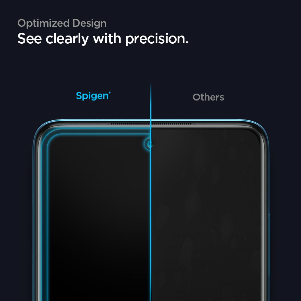 Spigen Glass FC Czarne Xiaomi POCO X3 NFC / 5
